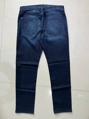 Branded slim shaped blue denim jeans  
