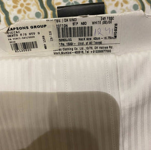 Zodiac Shirt Formal White Striped Shirt