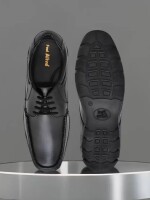 Boss stylish smart daily occasional comfortable cushioned office wear lace up for men  (Black)