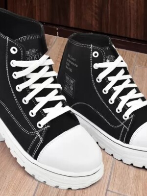 Synthetic| Lightweight| Premium| Comfort| Summer Tendy| Outdoor| Sneakers For Men Sneakers For Men  (Black)