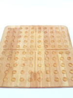 Set of 100 wooden board pieces