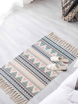 Pure cotton soft doormats for different areas of home