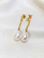Latest Pearl chain dangler earrings
