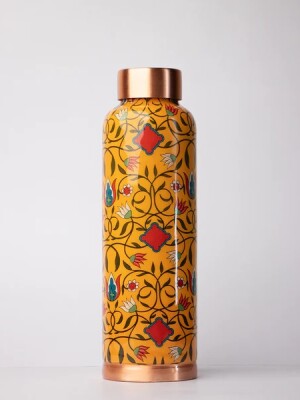 The jaal mustrad ornate| 100% pure copper bottle|1000 ml |