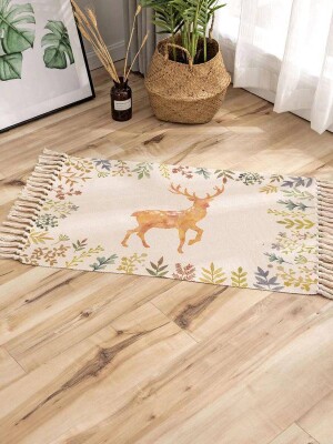 Entryway with Deer Print 100% Cotton Doormats for different areas of home