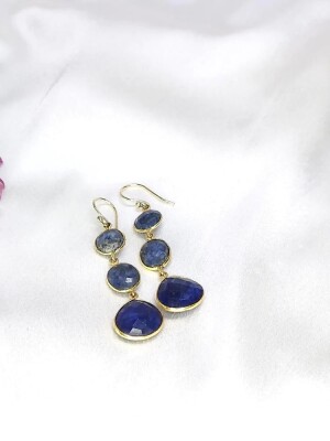 Beautiful Dark Blue Lapis Earrings
