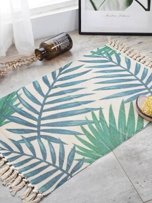 Stylish leaf design beautiful doormats for different areas of home