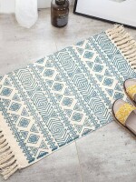 Decorative beautiful design 100% cotton doormats for Indoor\Outdoor