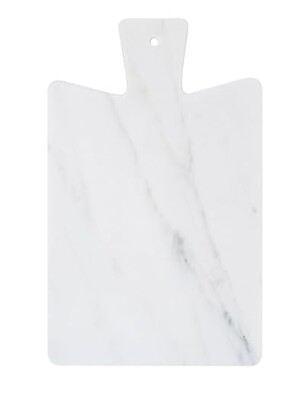 White Marble Chopping Board, Serving Board, Cheese Platter to Presenting Main Courses, Wines or Desserts (12"X7")
