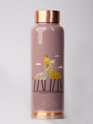 Twin Giraffe | 100% Pure Copper Bottle|500 ml |
