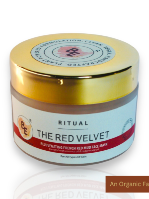 The red velvet rejuvenating face mask , vegan mask , red velvet glowing mask for face