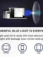Blue light filter computer glasses UV blocking anti glare spectacle frames for men women eye protection