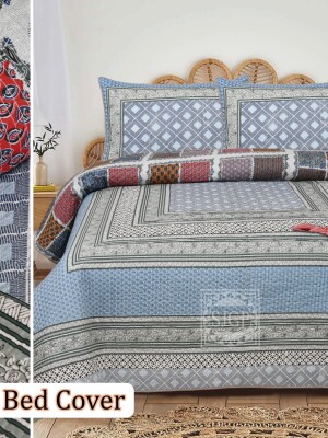 Bold & beautiful block jaal bedcover