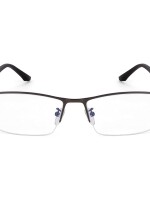 Elegant square specs for men women | blue light blocking | computer glasses | metal half rim frame