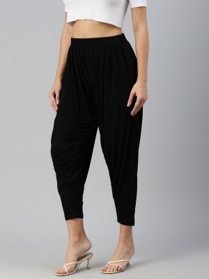 Black 100% cotton patiala salwar for women