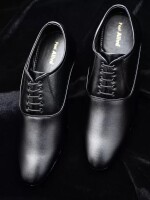 Synthetic|Lightweight|Comfort|Summer|Trendy|Walking|Outdoor|Daily Lace Up For Men  (Black)
