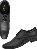 Lightweight| Comfort| Outdoor| Synthetic Leather| Formal Shoes| Lace Up For Men  (Black)