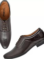 Leather Lace-Up Shoes for Men- style, durability, and comfort