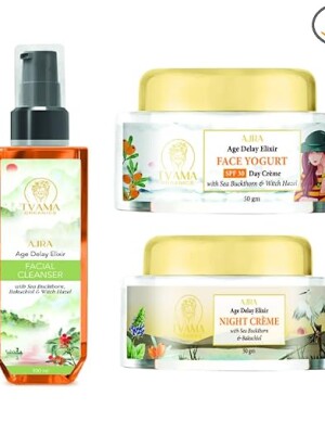 Organics AJRA Retinol Face Wash, SPF 30 Day Crème & Night Crème Combo