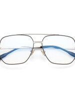 Square eyewear|blue ray blocking | computer glasses | metal frame for men and women