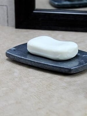 Natural Stone Soap Dish, Soap Holder Bath Accessories for Bath Tub Wash Basin