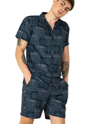Men Soft Poly Cotton Digital Printed Casual Home wear