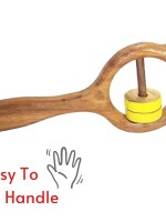 Rattle for babies | natural and organic wood | encourage mental abilities and visual development | smooth child-safe non-toxic water-based finish