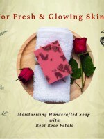 Ubtan scrub mask, face wash and rose petals bath soap combo | sea buckthorn, bakuchiol, turmeric, saffron, rice, lemon 100ml + 50gm + 100 gm