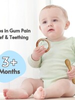 Organic natural neem wood ring teether for babies | Helps in teething | 3+ month babies