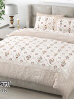 100% Cotton king size floral print bedsheet with 2 pillow covers