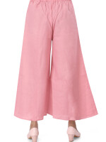 Pastel pink flared bottom palazzo pant for women