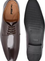 Synthetic Leather |Lightweight| Comfort| Trendy| Walking| Outdoor| Daily Use| Shiny Derby For Men  (Black & Brown)