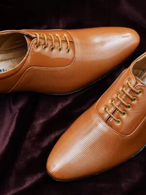 Leather Lace-Up Shoes for Men- style, durability, and comfort