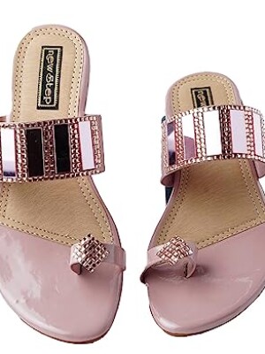 Women ring toe flats sandals | Girls stylish fancy flat fashion sandals | ladies footwear | Ladies sandals/flat sandal Golden