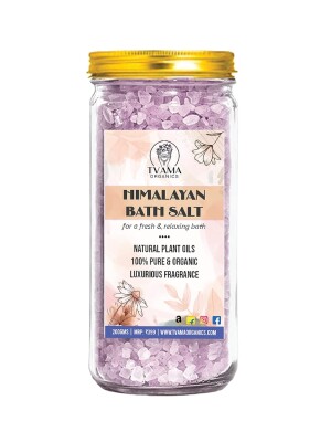 Himalayan lavender bath crystals for body & foot spa | calming, relaxing, muscle pain relief, aromatherapy | pure & natural