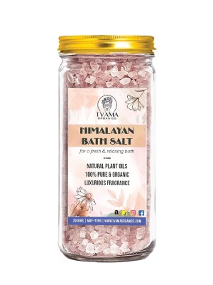 Himalayan rose bath crystals for body & foot spa | calming, relaxing, muscle pain relief, aromatherapy | pure & natural | himalayan pink salt & rose e