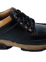 Men's Black Leather Casual Shoes