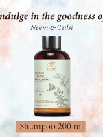 Organics Neem Tulsi Shampoo | Methi Seeds | Oil Control Gentle Cleansing | For Oily Hair | Natural, Organic, Vegan | 200ml