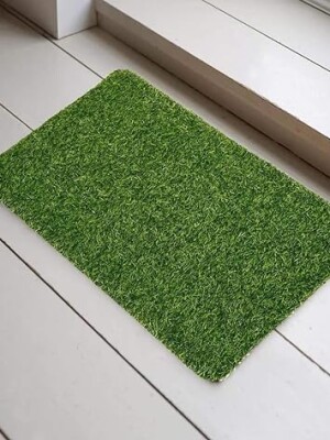 RIDZ 25mm high Density Artificial Grass Mat for Balcony,Office,Home,Lawn,Door[Set of 2]