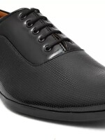Synthetic Leather |Lightweight| Comfort| Summer| Trendy| Walking| Outdoor| Daily Use Lace Up For Men  (Black)