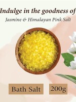 Organics Jasmine Bath Crystals for Body & Foot Spa | Calming, Relaxing, Muscle Pain Relief, Aromatherapy | Pure & Natural