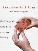 Organics rose petals soap brightening & moisturising bathsoap rose, coconutoil, almond oil & olive oil
