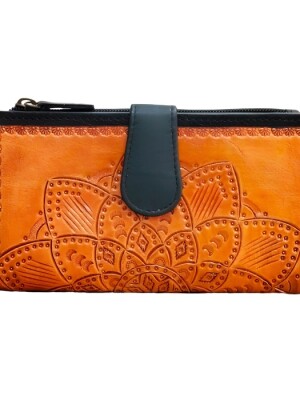 Carv04 - Karigari,  handcrafted leather clutches, cherished accessory for years to come.