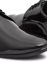 Synthetic Leather |Lightweight| Comfort| Trendy| Walking| Outdoor| Daily Use| Shiny Derby For Men  (Black & Brown)