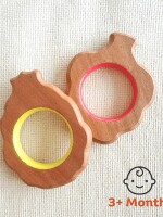 Pineapple & grapes natural neem wood teethers for babies | natural & safe | goodness of organic neem Wood (Age 3+ Months)