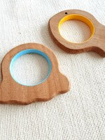 Natural neem wood fish & octopus teethers for babies | natural & safe | goodness of organic neem wood  (Age 3+ Months)