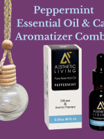 Aesthetic Living  Car Aromatizer/ Diffuser Bottle with Essential Oil(Round transparent shape-10ml+ Essential oil15ml)