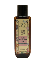 Baby massage natural cold pressed oil combination of castor, coconut, and almond oil 200 ml