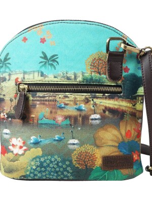 Beautiful Lakeside Handmade Crossbody Bag