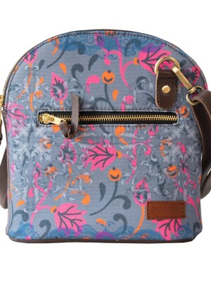 Pink Grey Womens Designer Crossbody Bag